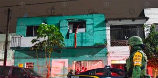 The home where six children were rescued by emergency personnel.