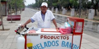 Vendors of ice cream and other treats are ever-present temptations.