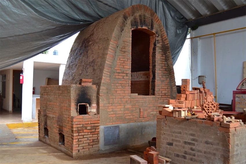 One of the National Ceramics School's kilns, in Metepec, México state.