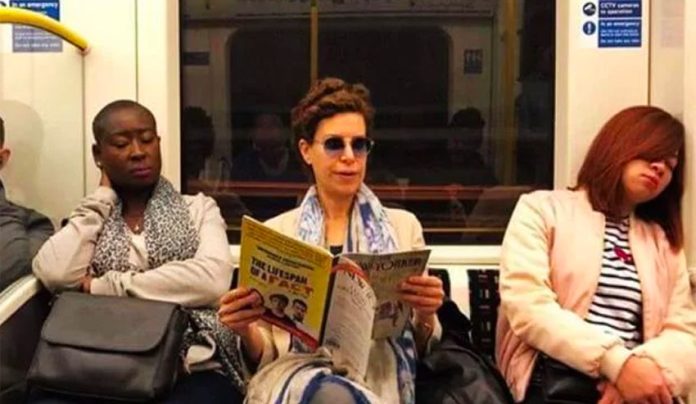 Macías was seen riding the London subway last year.
