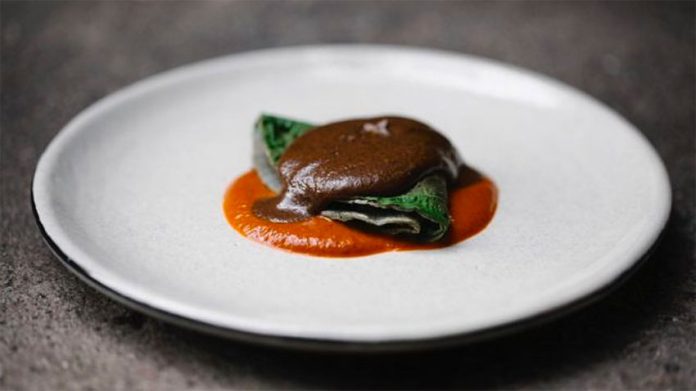 A mole dish by Pujol restaurant in Mexico City.