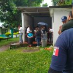 Police attend the robbery of a Chiapas secondary school.