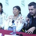 Director Gil speaks during this week's Morelia film festival.