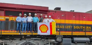 Shell gasoline is now being shipped to Mexico by train.