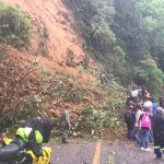 One of many slides that have blocked highways in Oaxaca.