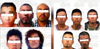 The criminal suspects arrested in San Miguel de Allende.