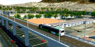 The new trolleybus line is intended to improve transportation in Iztapalapa.