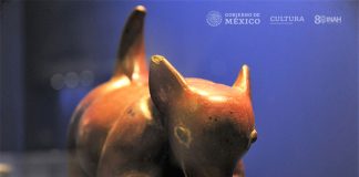 A xolo depicted in pre-Hispanic art.