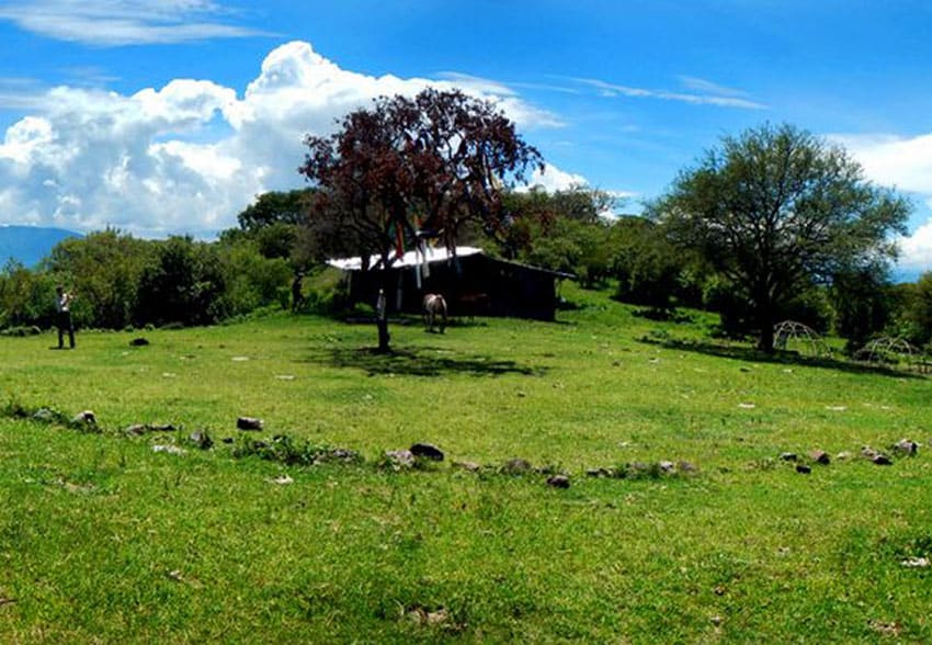 The Ceremonial Circle on La Mesa de los Encinos.