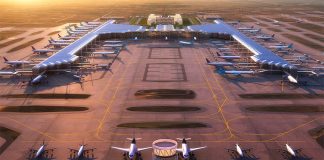 Design of the new airport by architectural firm FGP Atelier.