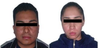 'El Cindy' and Liliana Pérez after their arrest in August.