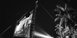 Cinema on the beach in Puerto Escondido.