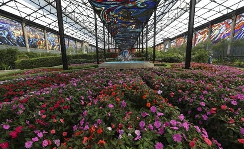 Revitalization planned for unique stained glass mural and botanical garden