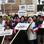 'Accidental Americans' protest tax law in France in June.