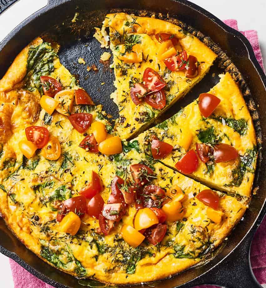 This frittata is easy to put together.