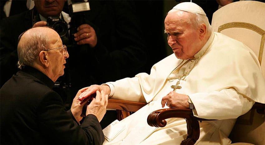 Pope John Paul II received Maciel at the Vatican in 2004.