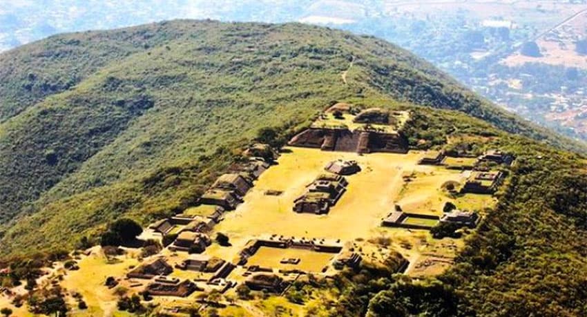 The Monte Albán archaeological site in Oaxaca.