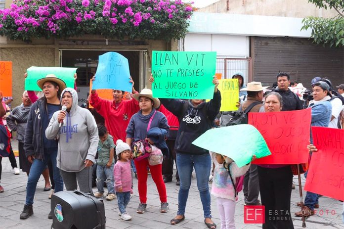 Communal landowners protest in Oaxaca in August.