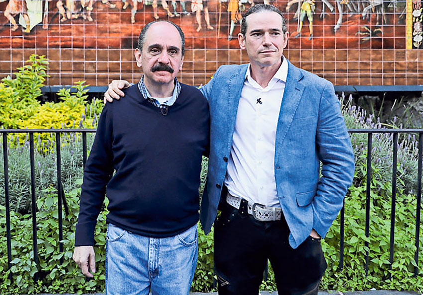 Acosta, left, and Pignatelli: 'we are all family now.'