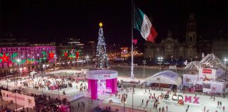 Christmas skating in Mexico City two years ago.