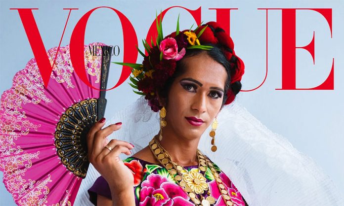 Oaxaca muxe Estrella Vázquez on the cover of Vogue