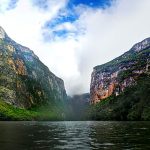 The imposing Sumidero Canyon lies northeast of Tuxtla Gutiérrez, Chiapas.