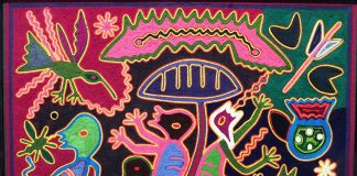 The Dead Meet beneath a Mushroom by José Benítez Sánchez.