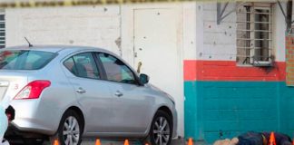 Scene of Sunday's shooting in Uriangato.