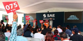 One of the first five auctions that have sold off assets of organized crime.