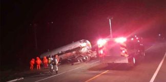 Scene of Friday's accident.