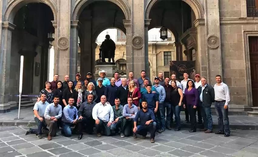 Members of the LeBarón family in Mexico City on Sunday.