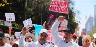 Adrian and Julian LeBarón at Sunday's rally.