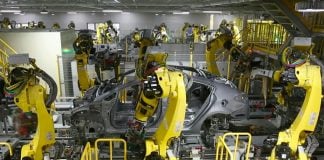 The Kia automotive plant in Nuevo León.