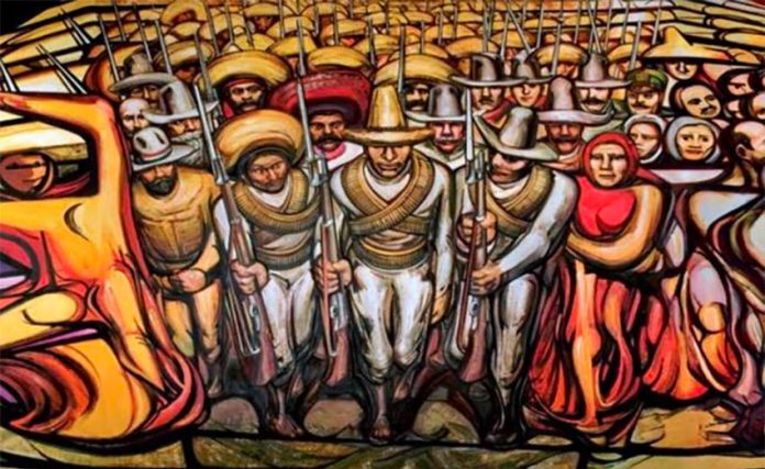 Siqueiros' From Porfirismo to the Revolution at Chapultepec Castle.