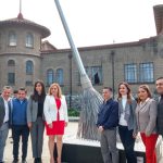 The city's silver broom, awarded for cleanliness.