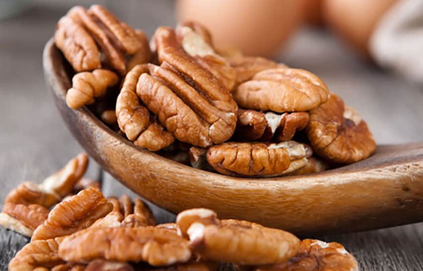 Sometimes it's easier to find pecans than walnuts, but they can be used as a substitute.
