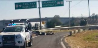 The bodies were found in bags on the Celaya-Salamanca highway.