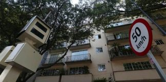 Photoradar in Mexico City.