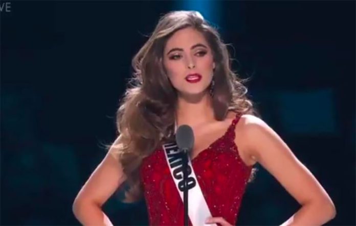 Aragón, third-place winner at Miss Universe competition.