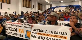 Spill victims demand access to treatment.