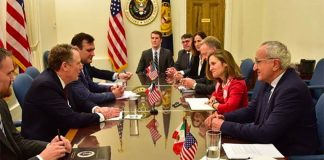 Negotiators from the three trading partners at a meeting last week in Washington.