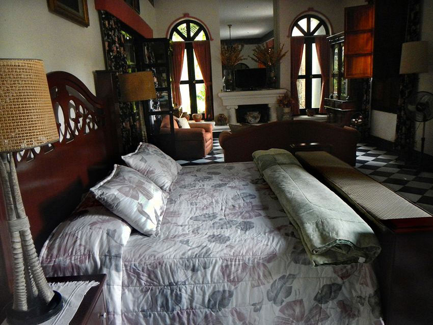 Room at the Villa QQ in Chapala where Lawrence stayed in 1923.