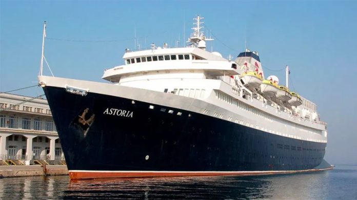 The Astoria departed Thursday on its maiden cruise.