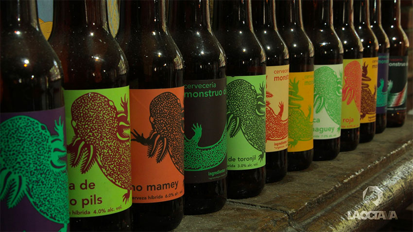 A selection of beers by Monstruo de Agua.