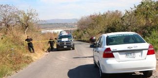 The area in which bags of human remains were found in Jalisco.