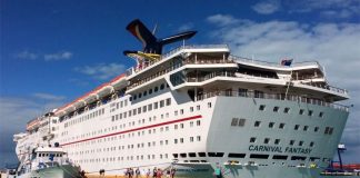 The Carnival Fantasy in Progreso last year.