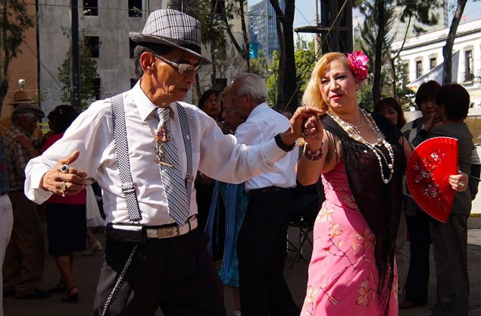 Danzón dancers in Mexico City.