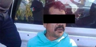 Lynching victim in Chiapas after his arrest by police.
