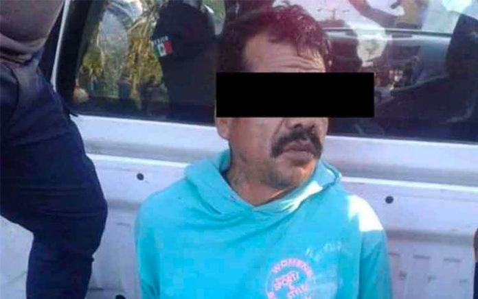 Lynching victim in Chiapas after his arrest by police.