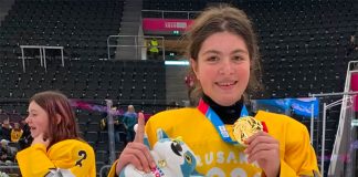 Gold-medal hockey player Luisa Wilson.